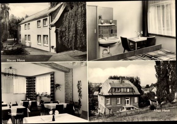 Postcard Reudnitz Mohlsdorf Teichwolframsdorf in Thuringia, house of the regional church community