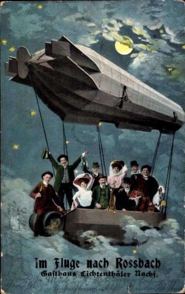 PC Happy Birthday, Zeppelin, Night Scene