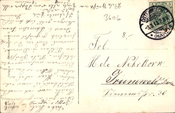 Postcard Osterwieck am Harz, Imperial Post Office