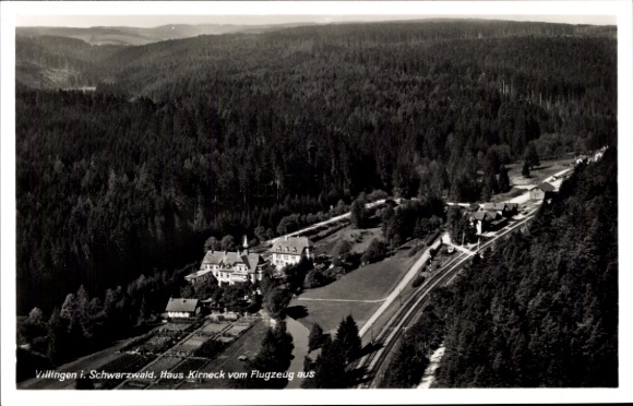 Ansichtkaart Villingen in het Zwarte Woud, luchtfoto, Haus Kirneck