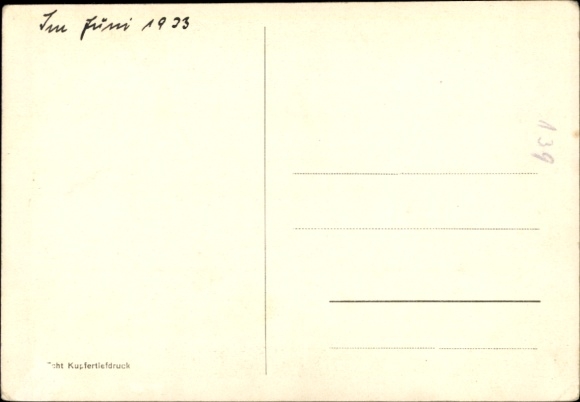 Postcard Rüstringen Wilhelmshaven in Lower Saxony, New Town Hall