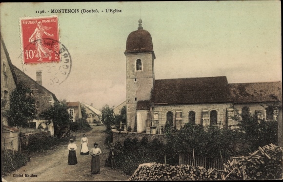 Ak Montenois Drôme, L'Eglise