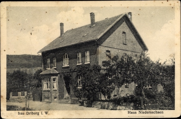Postcard Bad Driburg in Westphalia, Lower Saxony house