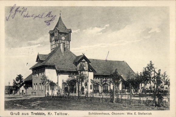 Ak Trebbin in de wijk Teltow Fläming, Schützenhaus
