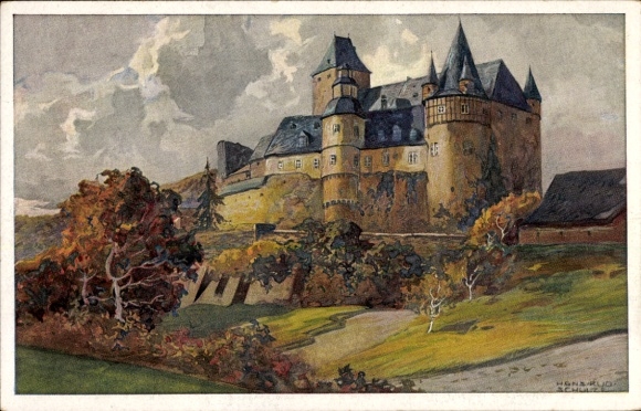 Artysta KP Schulze, Hans Rudolf, St. Johann koło Mayen w Eifel, Zamek Bürresheim