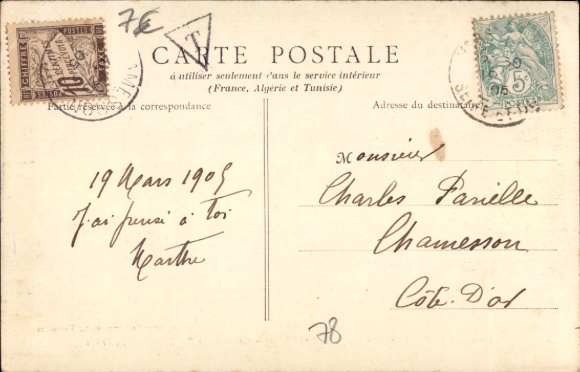 Postkaart Versailles Yvelines, Twee soldaten, Boog, Kazerne, Rue Carnot