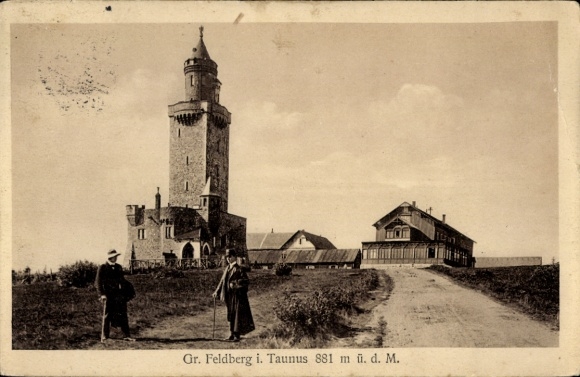 Postcard Niederreifenberg Schmitten im Taunus, Großer Feldberg, Feldberg Tower
