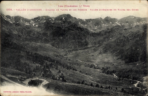 KP Les Pyrenees, Vallee d'Andorre, Cirques de Valira et des Passons, Vallee superieure du Valira