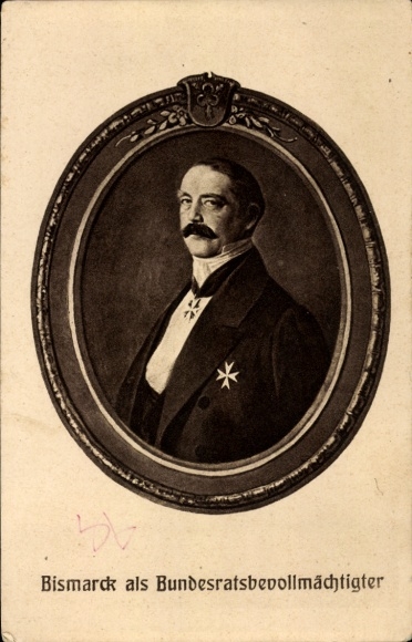 Ak Fürst Otto von Bismarck, Portrait als Bundesratsbevollmächtigter