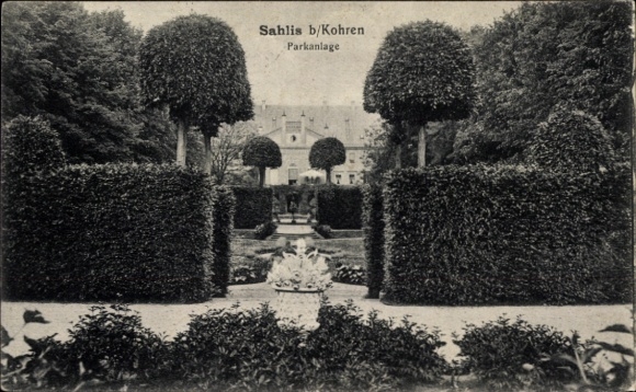 Ak Kohren Sahlis Frohburg Sachsen, Parkanlage
