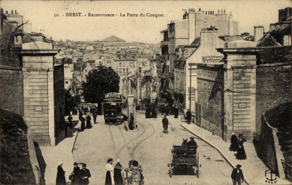 PC Brest Recouvrance Finistère, la Porte du Conquet, tram