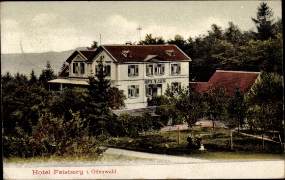 Ak Reichenbach Lautertal im Odenwald, Hotel Felsberg