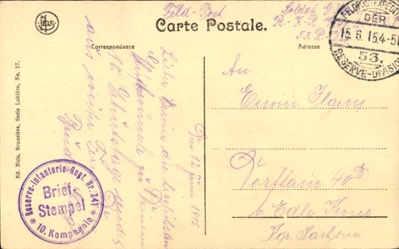 Postcard Daitiere flamande, milkmaid with dog cart, policeman