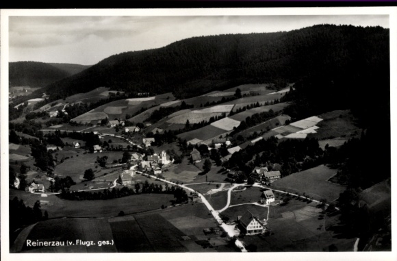 Ak Reinerzau Alpirsbach im Schwarzwald, Fliegeraufnahme