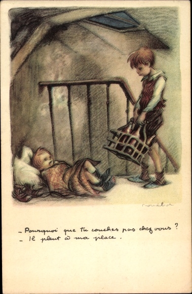 Artysta KP Poulbot, Francisque, Pourquoi que tu couches pas chez vous, Ligue National contre taudis