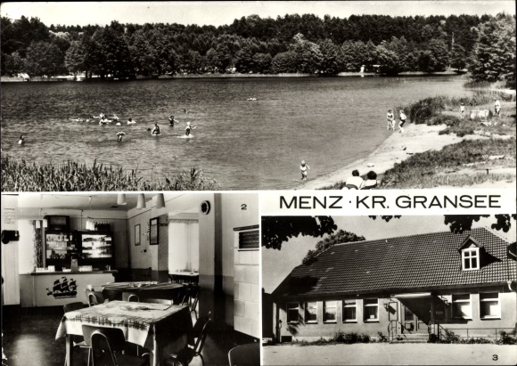 Postcard Menz Stechlin in the Mark, Roofensee, FDGB restaurant