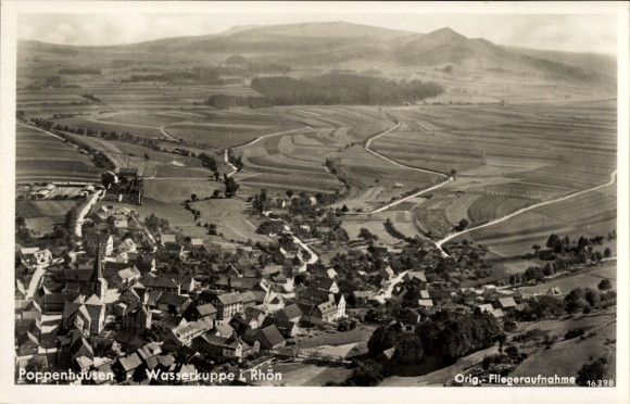 KP Poppenhausen w Wasserkuppe Rhön, zdjęcie lotnicze
