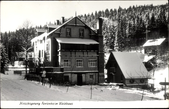 PC Hirschsprung Altenberg in the Ore Mountains, Waldhaus holiday home, winter