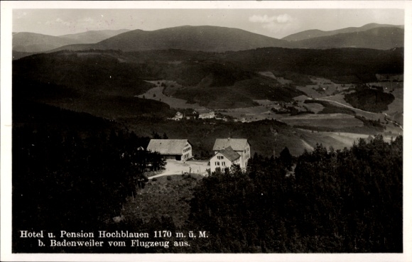 Postcard Blauen Badenweiler in the Black Forest, Hochblauen, Hotel and Guesthouse