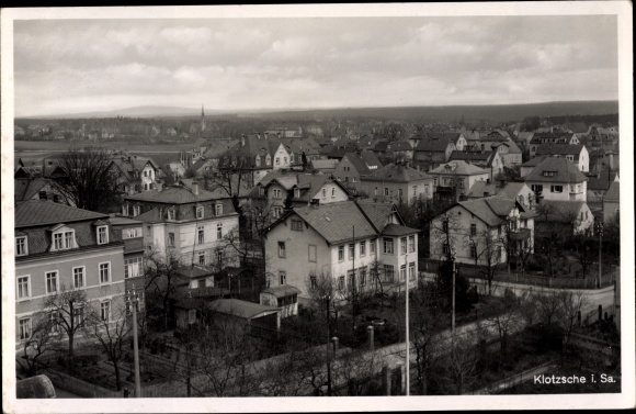Postcard Dresden Klotzsche, view of the town