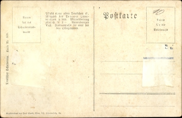 Song Postcard German School Association No. 559, Come flocks of people