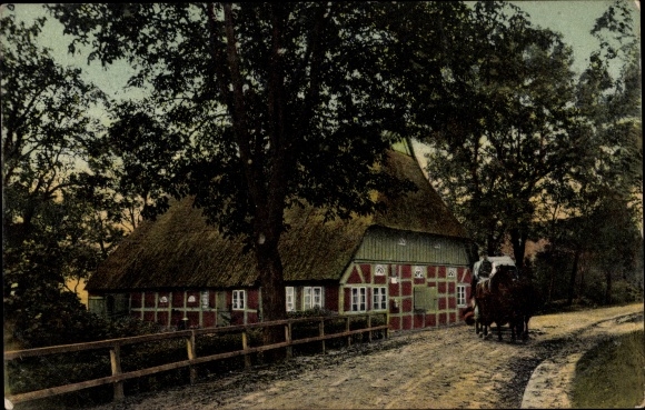 Ansichtkaart Bekdorf Schleswig Holstein, motief van de mars
