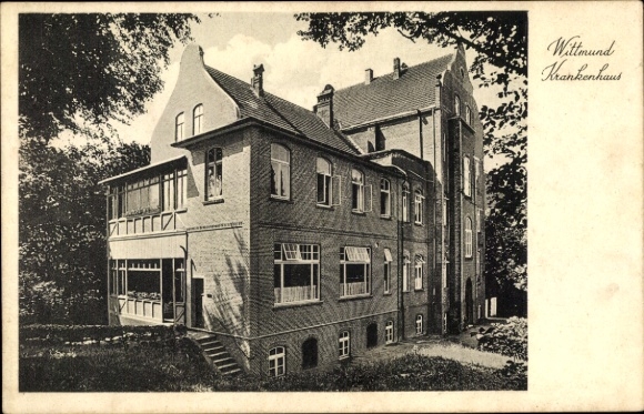 Postcard Wittmund in East Frisia, Hospital
