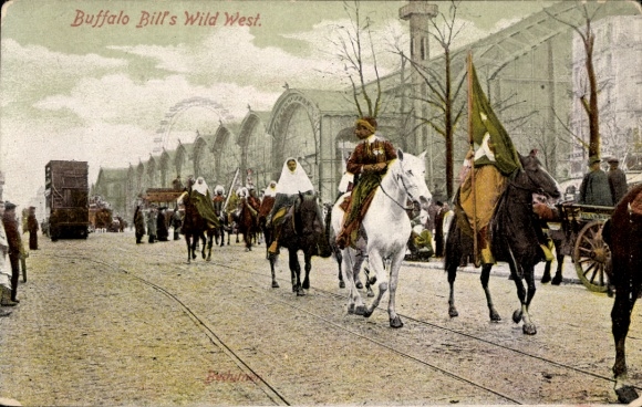 Postcard Buffalo Bills Wild West, Bedouins