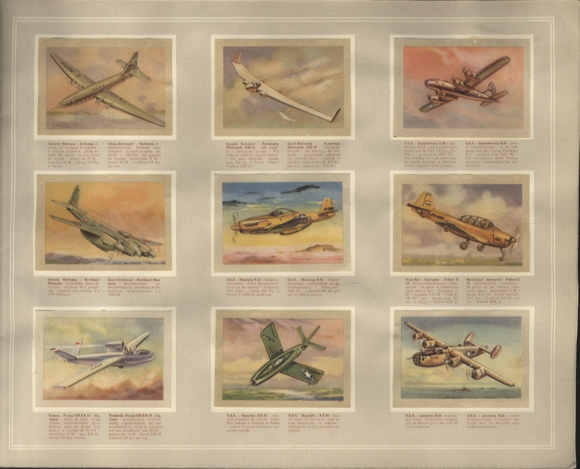Airplanes, automobiles Collective picture album Jaques Superchocolade, Eupen / Belgium, around 1930