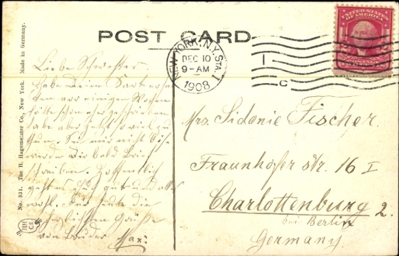 Postcard New York City USA, St. Elevator Station