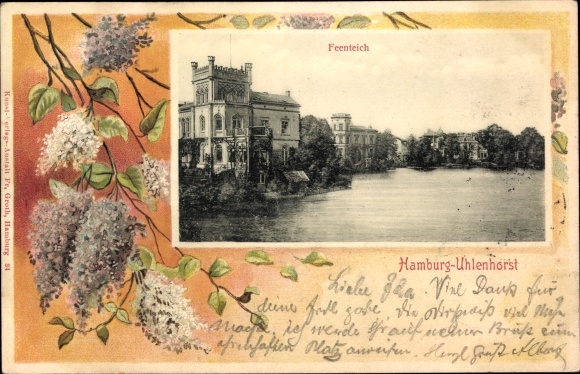 Passepartout PC Hamburg North Uhlenhorst, Feenteich, lilac