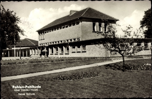 Ak Pahlhude Pahlen in Dithmarschen, nieuwe school