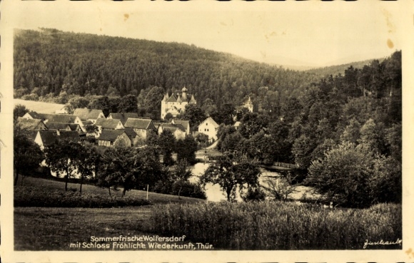 Ansichtkaart Trockenborn Wolfersdorf in Thüringen, jachthuis Happy Second Coming