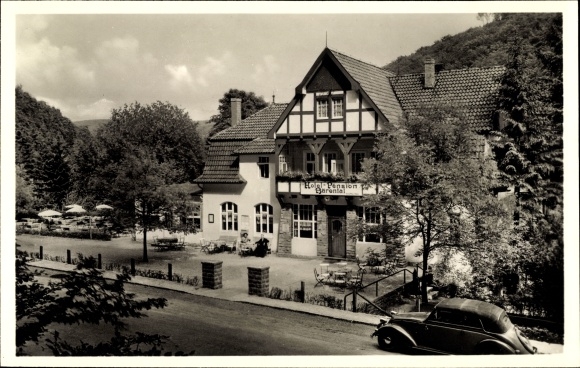 Postcard Kohlstädt Schlangen in the Teutoburg Forest, Hotel Bärental