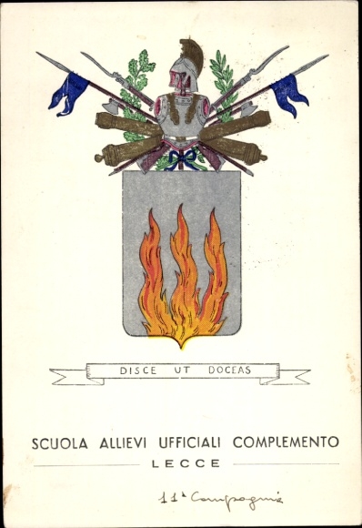 Wappen Ak Lecce Puglia, Scuola Allievi Ufficiali Complemento, Disce ut Doceas