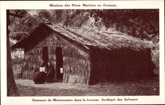 Ak Salomoninseln Ozeanien, Demeure de Missionaire dans la brousse