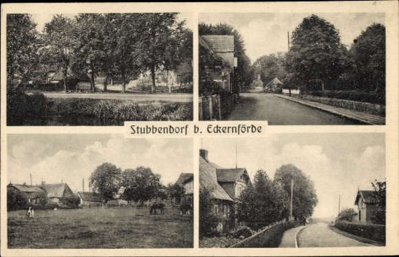 Ak Stubbendorf Osdorf in Holstein, Ortsansichten