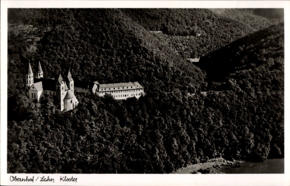 KP Obernhof an der Lahn, Klasztor Obernhof, zdjęcie lotnicze
