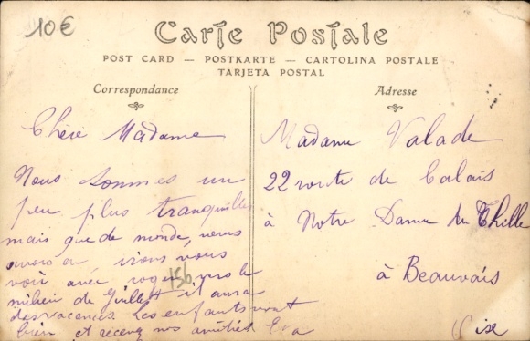 Postcard Juziers-Yvelines, The National Road