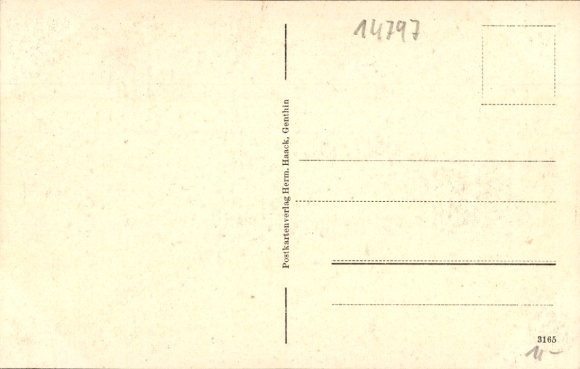 Postcard Lehnin, interior of the monastery church