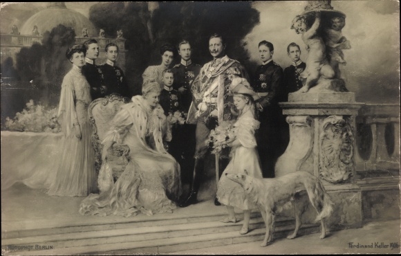 Artist PC Keller, Ferdinand, German Imperial House under Kaiser Wilhelm II., greyhound