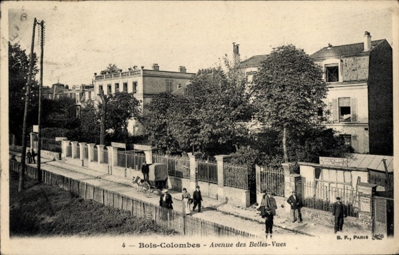 Postcard Bois Colombes Hauts de Seine, Avenue des Belles-Vues