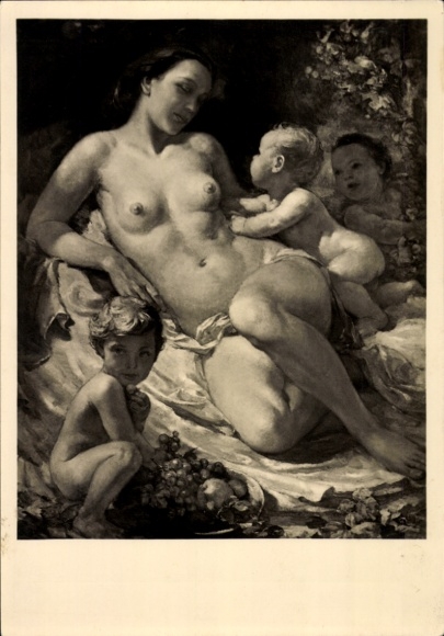 Artist Postcard Heymann, Rich., Fertility, Female Nude, HDK 526