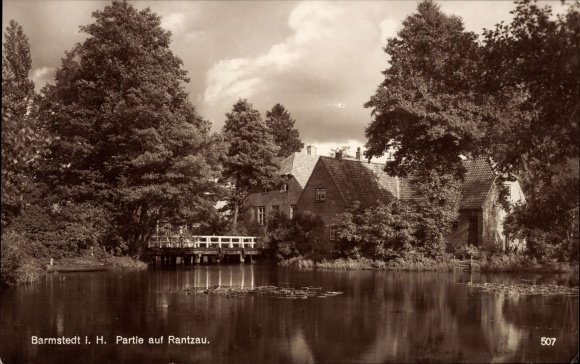 Ansichtkaart Barmstedt in Holstein, Rantzau, brug