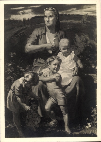 Künstler Ak Stegmann, Richard, In sicherer Hut