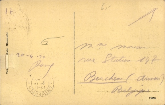 Postcard Bad Münstereifel in North Rhine-Westphalia, Gymnasium