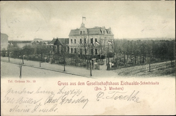 Ak Eichwalde in Brandenburg, Gesellschaftshaus Eichwalde Schmöckwitz
