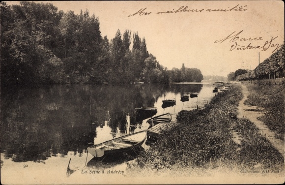 Postcard Andrésy Yvelines, Seine