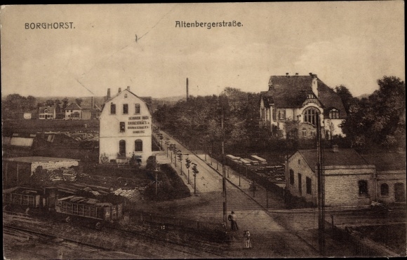 Ak Borghorst Steinfurt in Nordrhein Westfalen, Altenbergerstraße