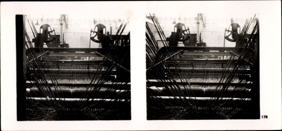 Stereo image photo &quot;The NS model companies 1937-38&quot; No. 488 III/178 Dorsten carpet factory Hervest
